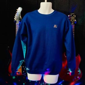 Vtg Starter Blue Sweatshirt Sz. M